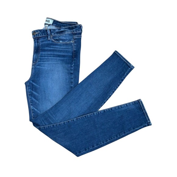 PAIGE Distressed Blue Denim Jeans Stylish Casual Wear Women's Size 32 - Picture 1 of 6